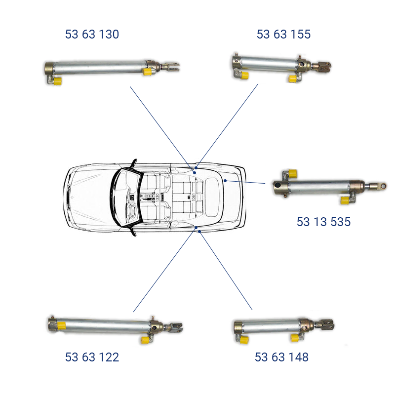 Saab 9-3 Hydraulic Cylinders