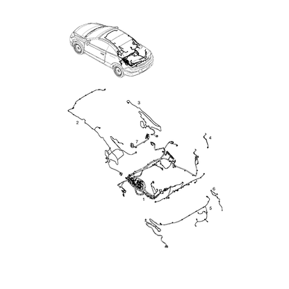 Opel / Vauxhall / Holden Astra H TwinTop 2006–2010 – Nieuwe Kabelbomen Dak- en Koffersysteem