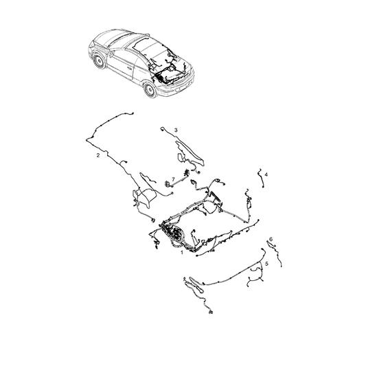 Opel / Vauxhall / Holden Astra H TwinTop 2006–2010 – Nieuwe Kabelbomen Dak- en Koffersysteem