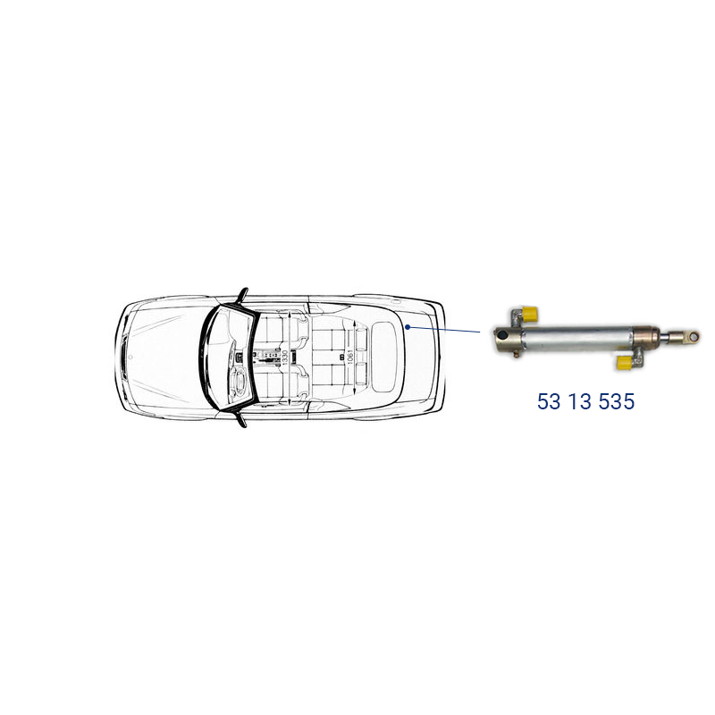 Saab 9-3 Hydraulikzylinder 