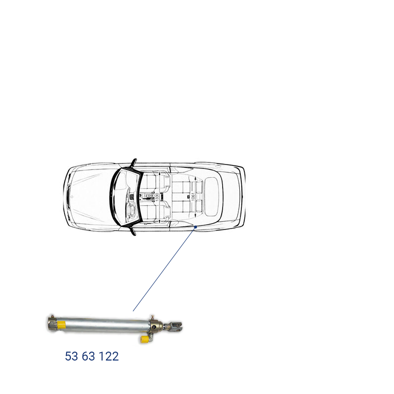 Saab 9-3 Hydraulikzylinder 