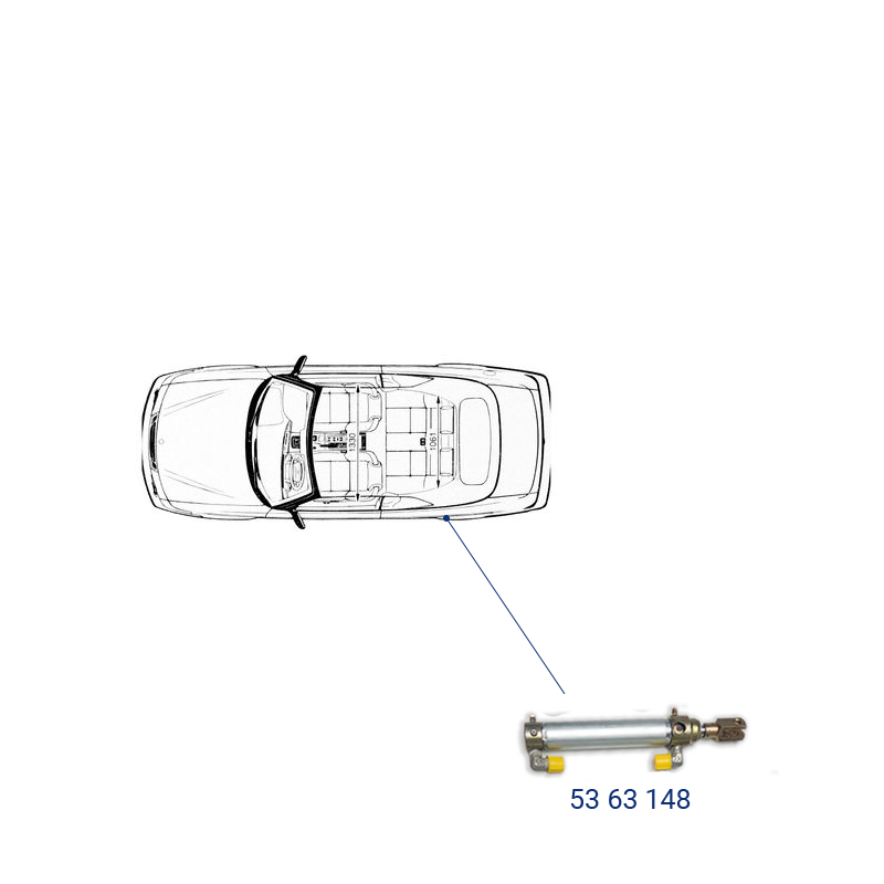 Saab 9-3 Hydraulikzylinder 