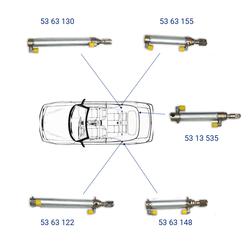 Saab 9-3 Hydraulikzylinder 