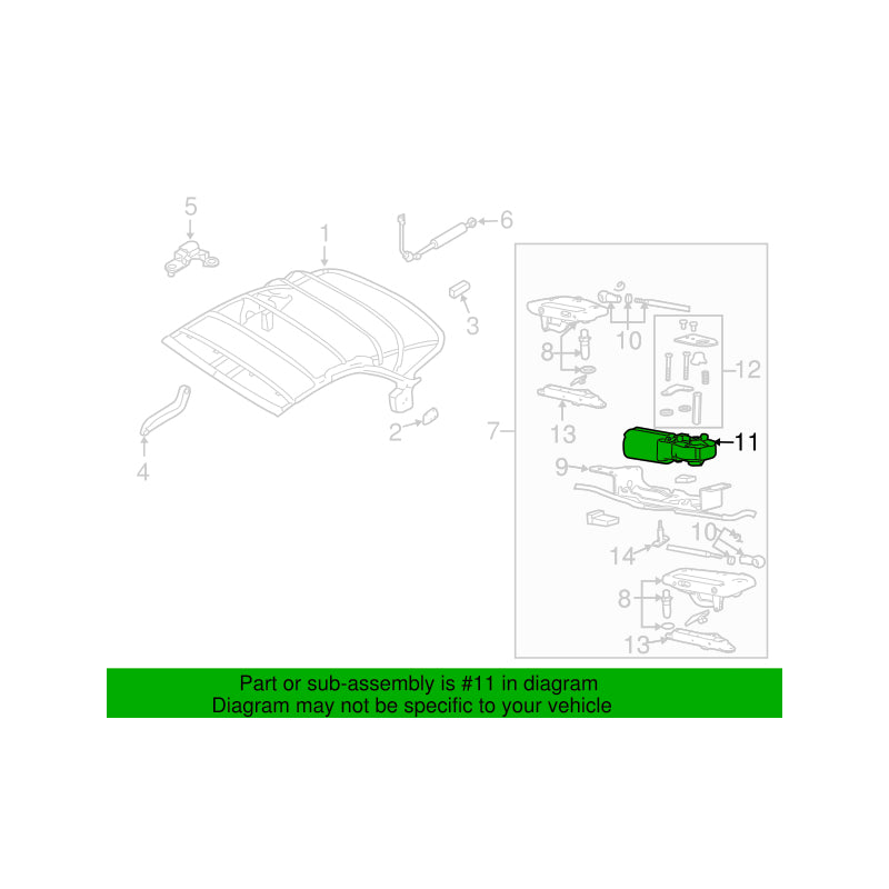 Schließmotor Audi A4 Cabrio 8H0 959 731